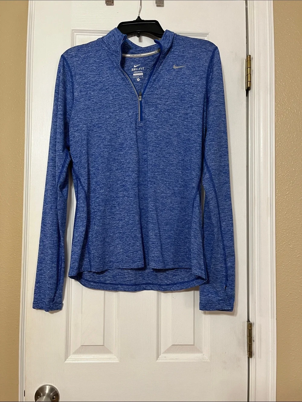 Nike Women’s Blue Dri-FIT 1/4 Zip Pullover - Picture 1 of 3